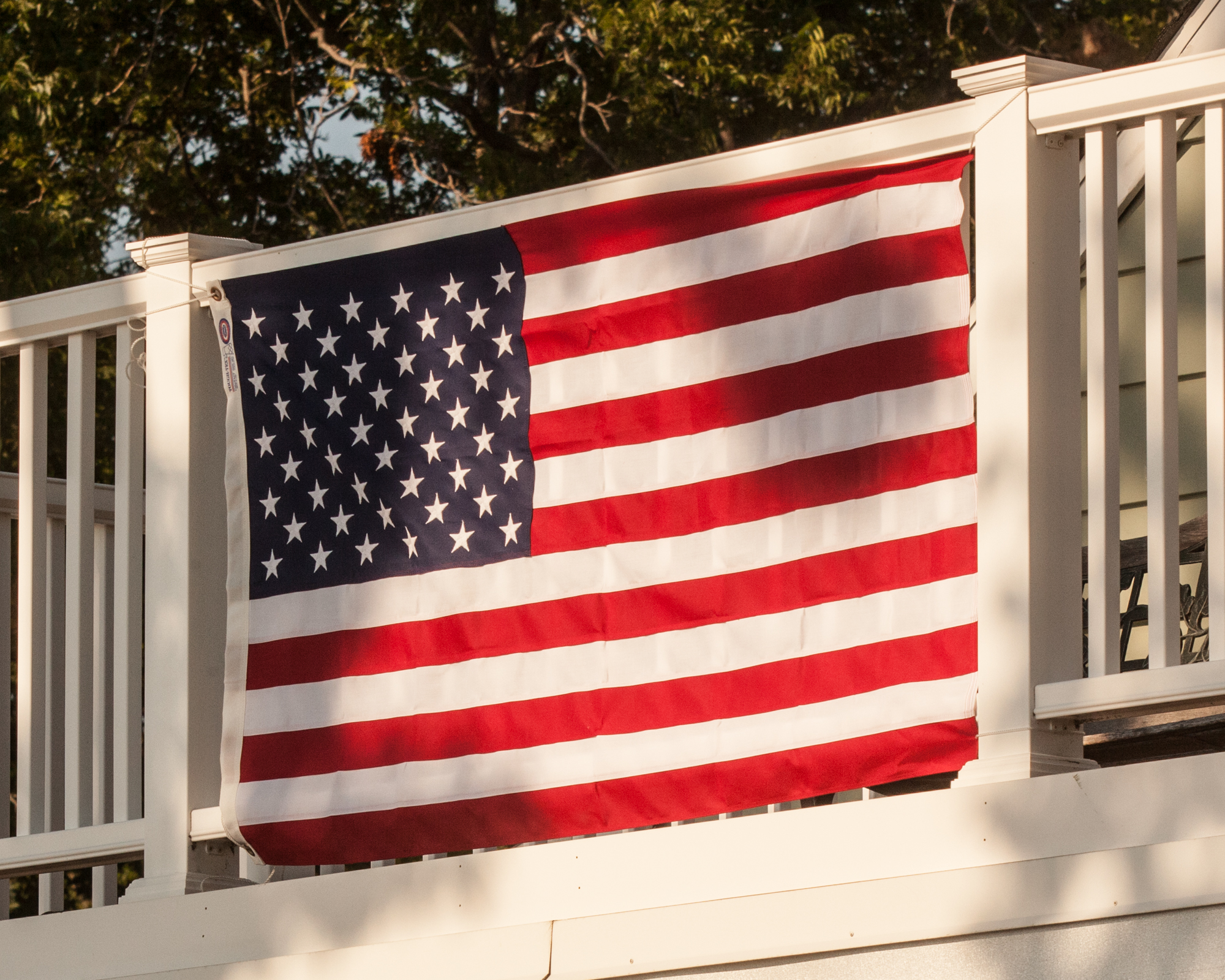 photograph by Bryan Hatchett, copyright, Bryan Hatchett, color photograph, American flag, Cape Charles, Virginia