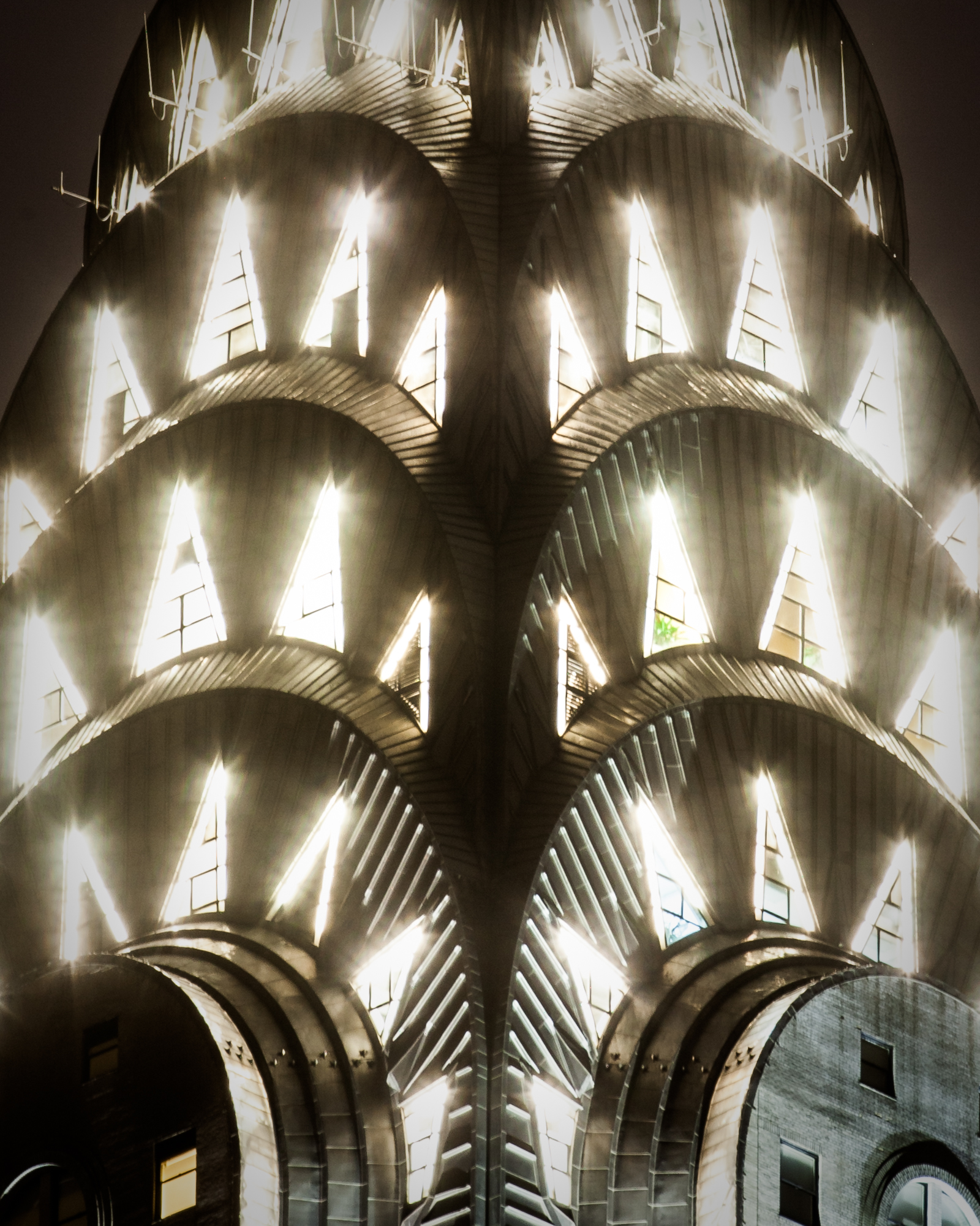 photograph by Bryan Hatchett, copyright, Bryan Hatchett, color photograph, Chrysler Building, New York City, night photography